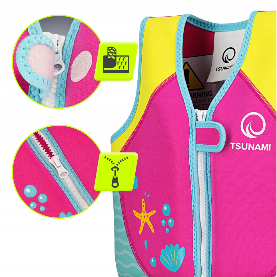Детский спасательный жилет TSUNAMI P-5905973406765 Pink 