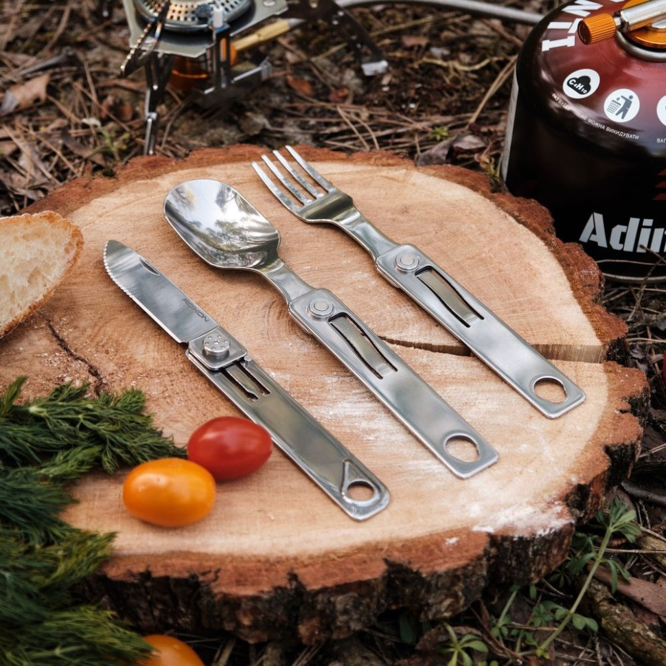 Набір столових приборів C1S 3 in1 Roxon C1S ложка, виделка, ніж