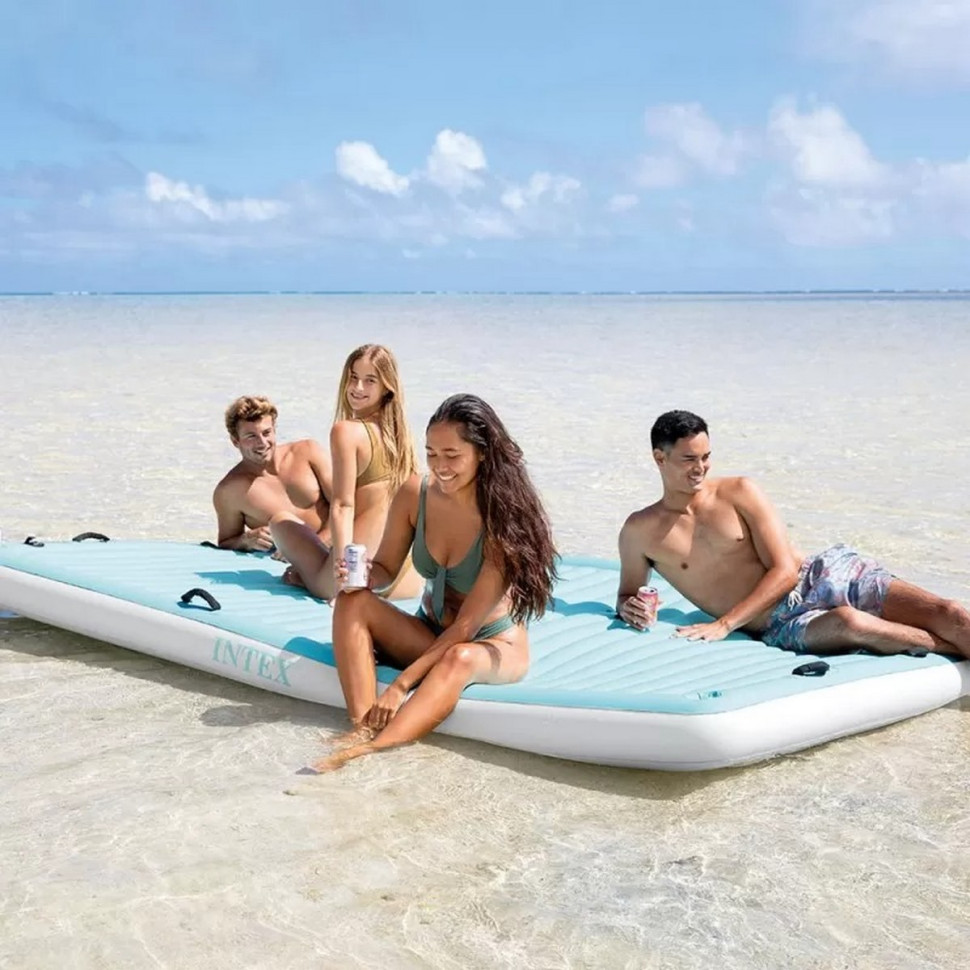 Матрац INTEX 56289, 305-183-18см, 8 ручок, максимальна вага 400кг