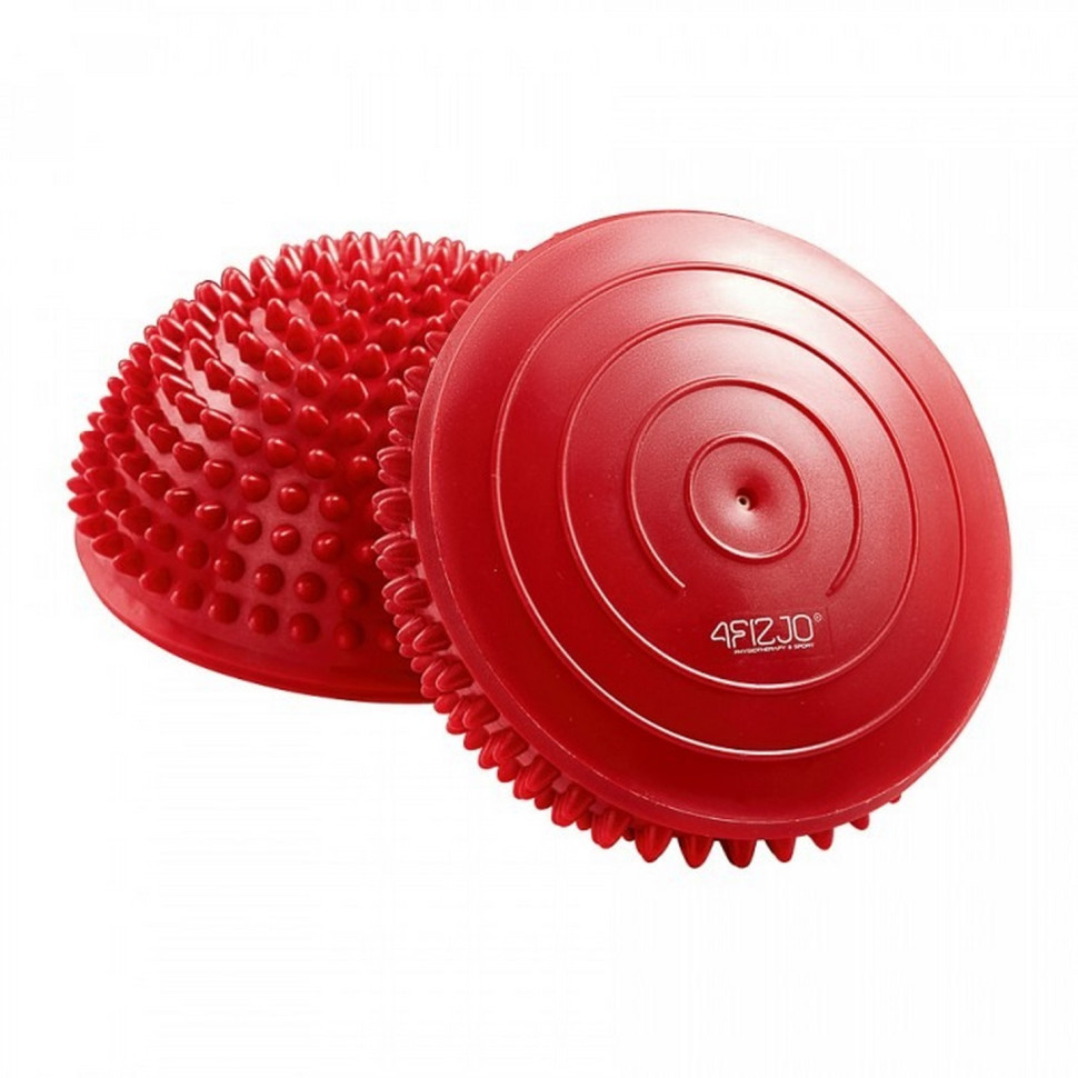 Півсфера масажна балансувальна Balance Pad 4FIZJO 4FJ0109 (масажер для ніг, стоп) 16 см, Red