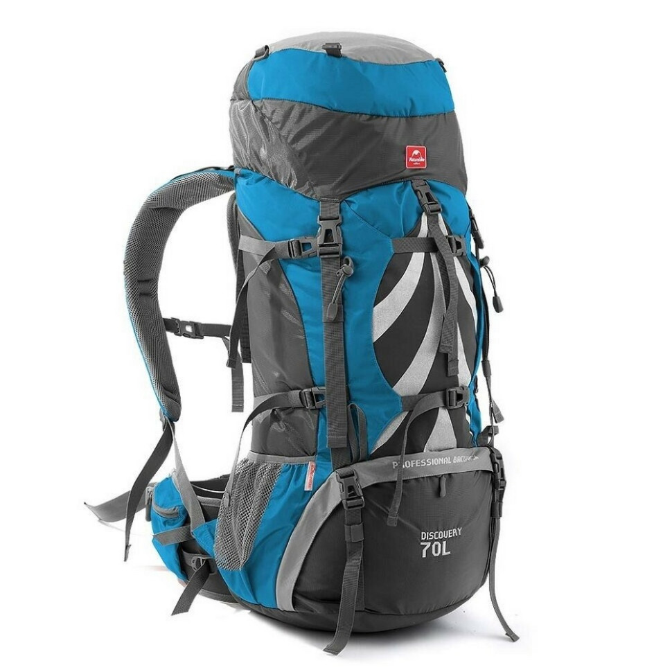 Рюкзак туристичний NH70B070-B Naturehike 6927595709023, 70 л, блакитний