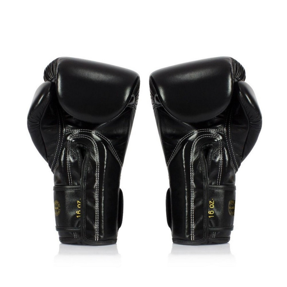 Боксерские перчатки BGVG1 Fairtex BGVG1_12oz_Black 12 унций (бинты в комплекте)
