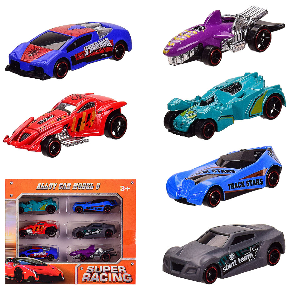 Набор металлических машин A-Toys 587-17, 6 шт