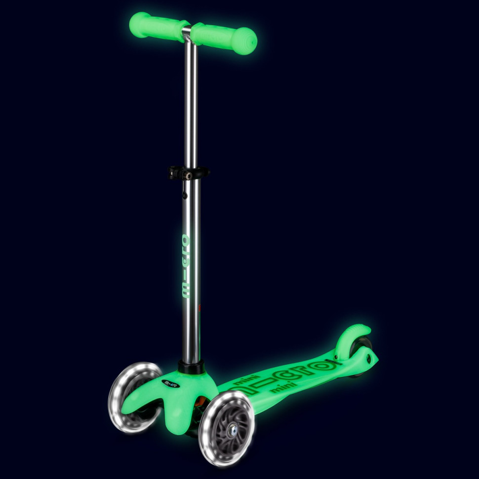 Дитячий трехколісний самокат Maxi Deluxe Glow LED Plus Micro MMD216 колеса з підсвіткою