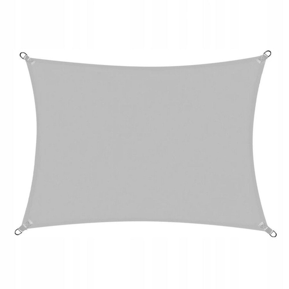 Тент-парус теневой для дома, сада и туризма Springos SN1046, 4 x 3 м, Grey