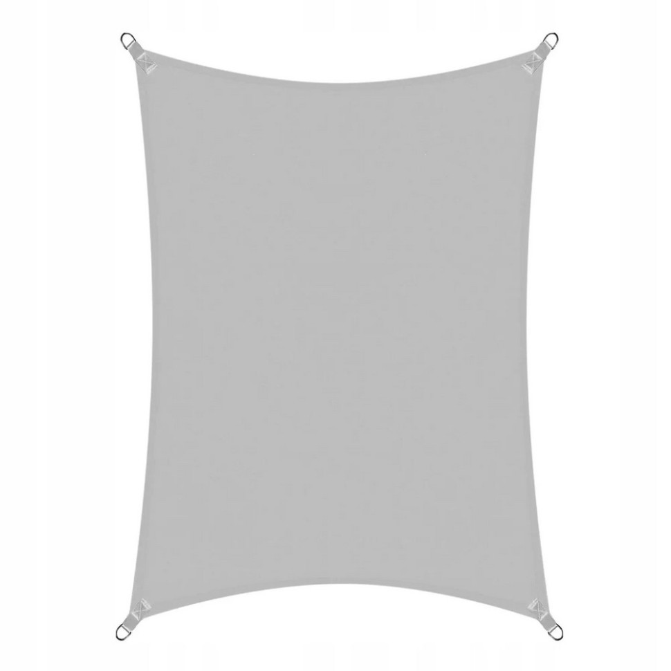 Тент-парус теневой для дома, сада и туризма Springos SN1046, 4 x 3 м, Grey