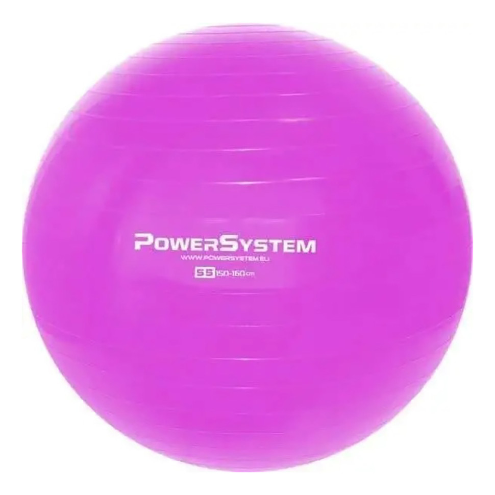 М'яч для фітнесу та гімнастики Power System 4011PI-0, 55cm, Pink