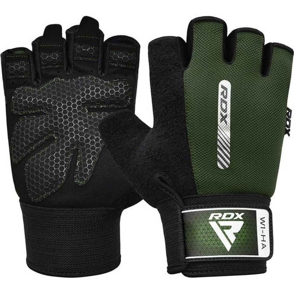 Рукавички для фітнесу W1 Half RDX Inc Limited WGA-W1HA-M, Green, M