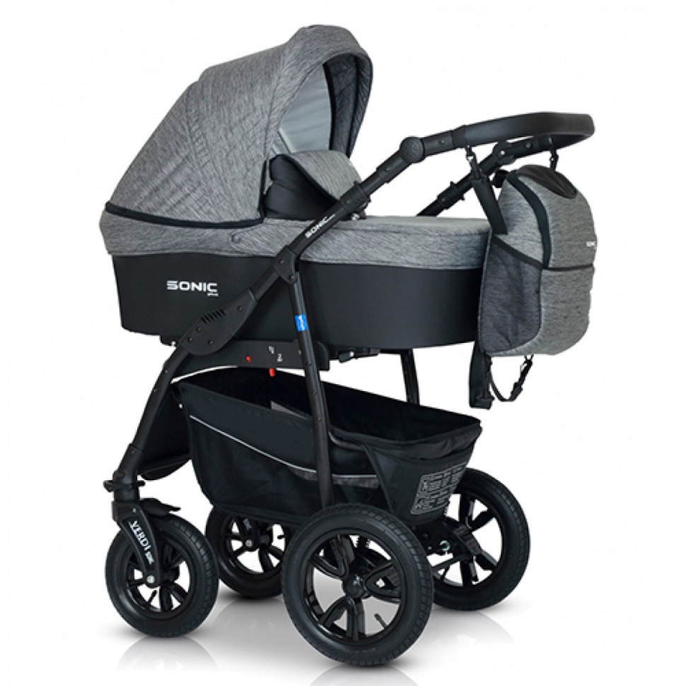 Коляска універсальна 3 в 1 Verdi Sonic Plus 9023-VSP-04 сірий
