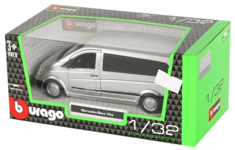 Автомодель - MERCEDES-BENZ VITO (серебристый, черный , 1:32)