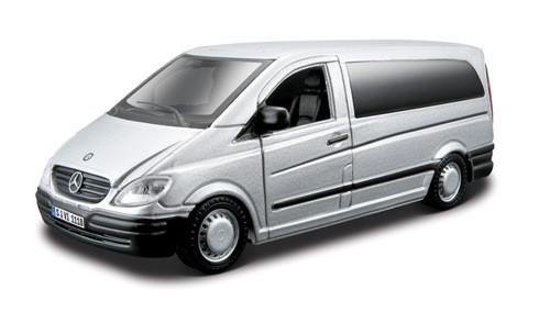 Автомодель - MERCEDES-BENZ VITO (серебристый, черный , 1:32)