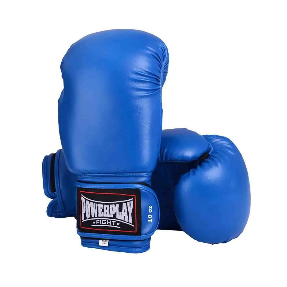 Боксерські рукавиці PowerPlay PP_3004_10oz_Blue, Сині 10 унцій
