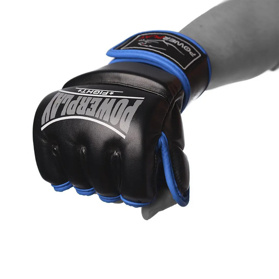Перчатки для MMA PowerPlay PP_3058_S_Black/Blue, Черно-Синие S
