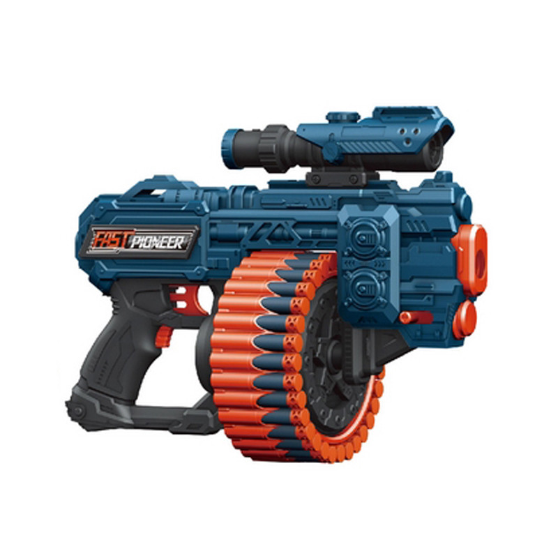 Игрушечный пистолет автомат с прицелом на батарейках Blaster BIG921