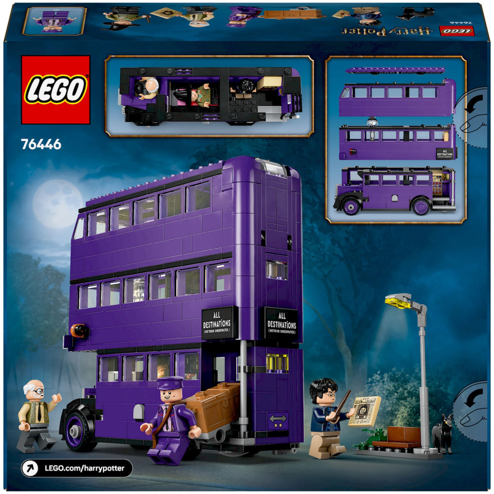 Конструктор LEGO Harry Potter Приключения на Рыцарском автобусе 76446, 499 деталей