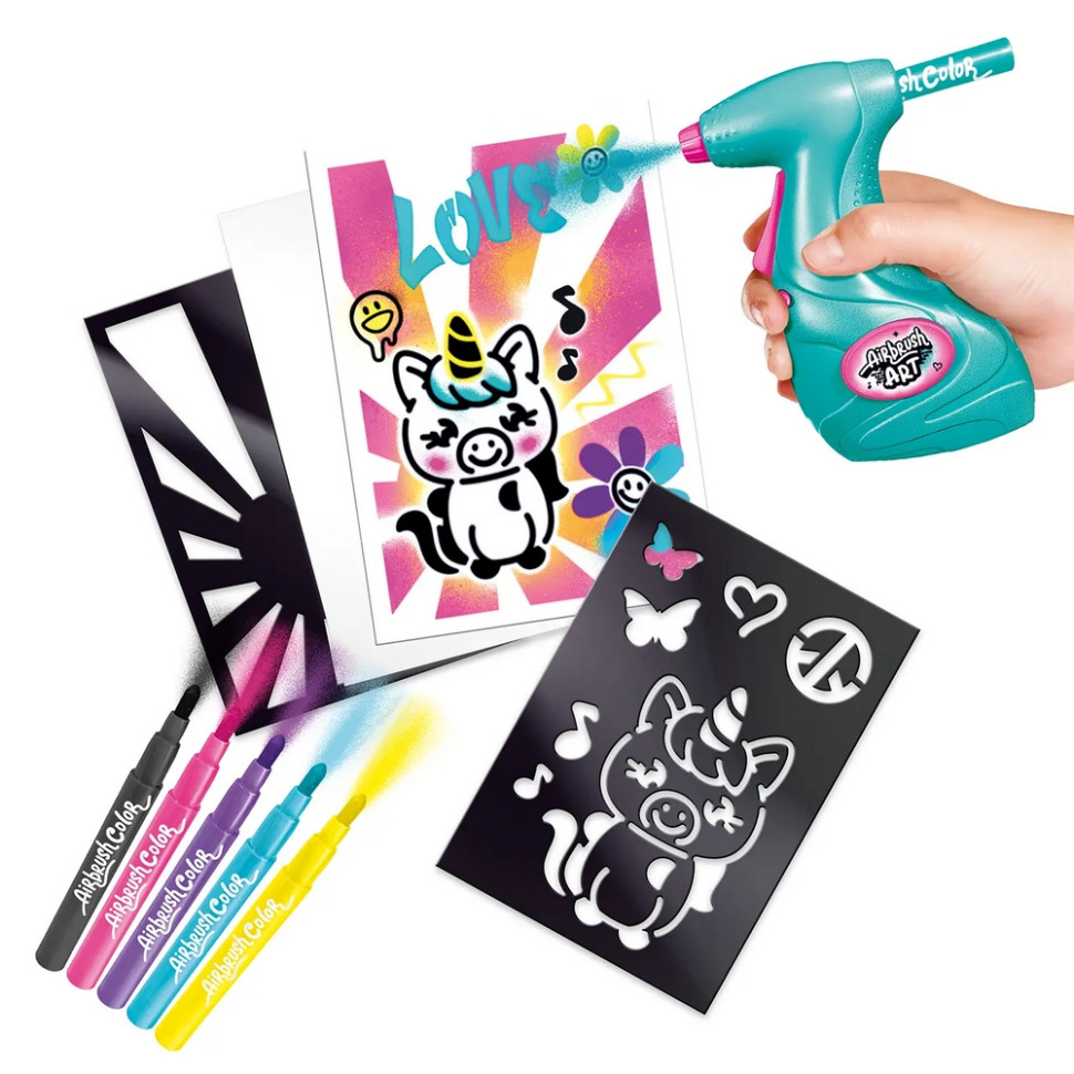 Набор для творчества DIY AIRBRUSH ART CanalToys AIR015 с постерами