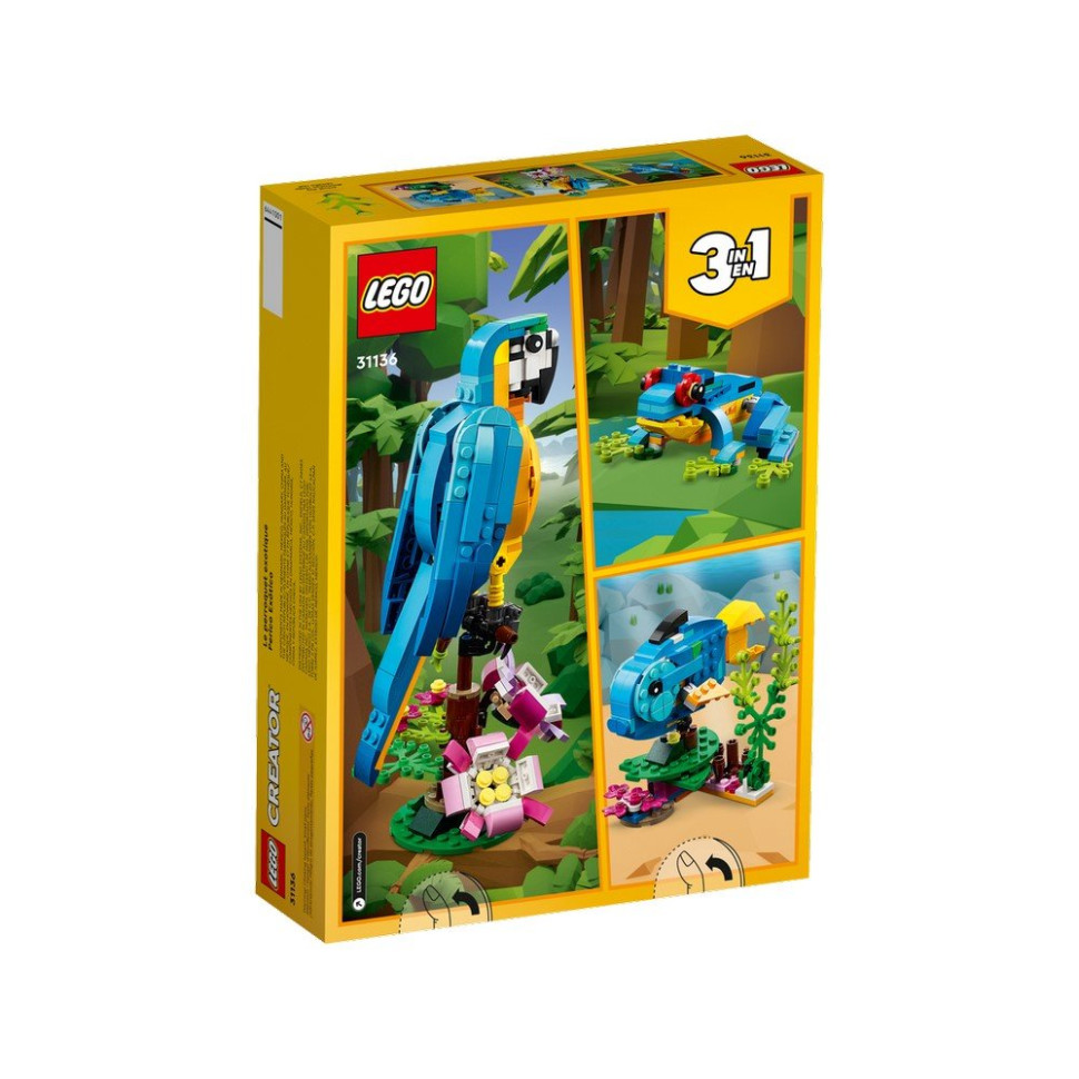 Конструктор Екзотичний папуга LEGO 31136, 253 деталі