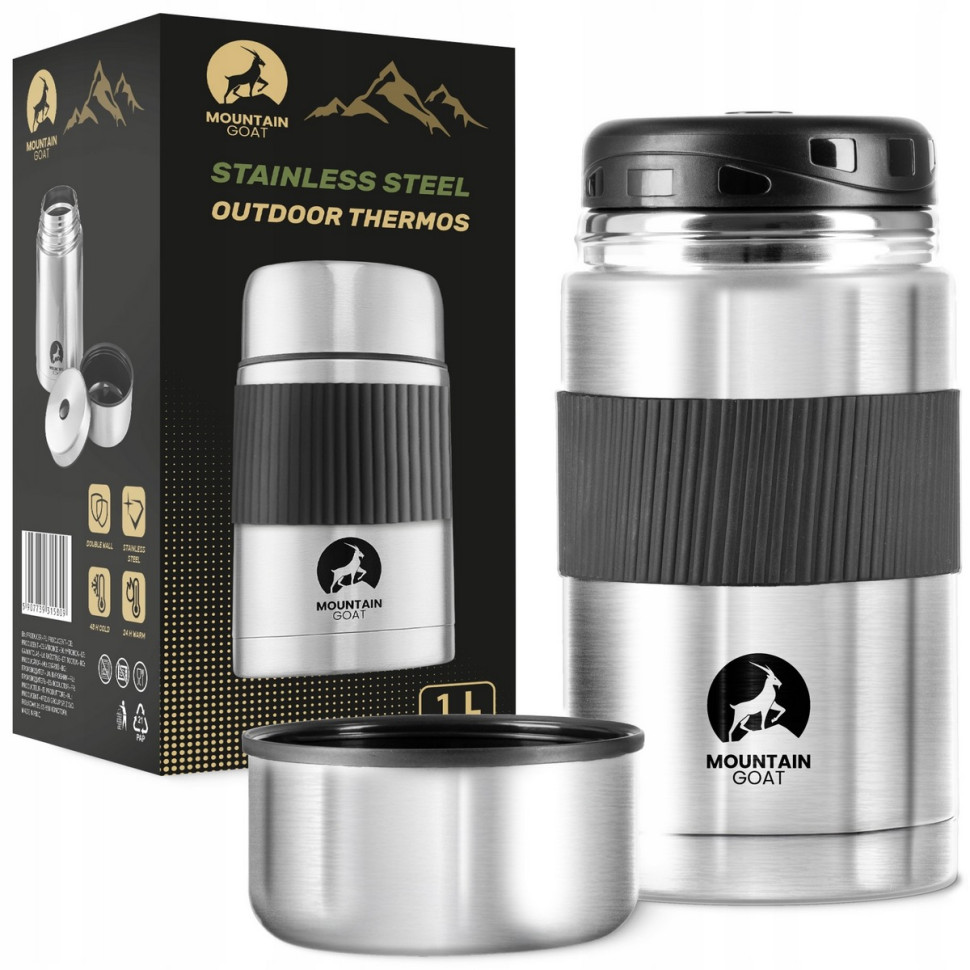 Термос для еды Mountain Goat 1 л Silver P-5907739315809