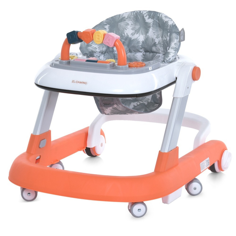 Ходунки детские MULTIWAY El Camino ME 1163 Orange, с погремушкой