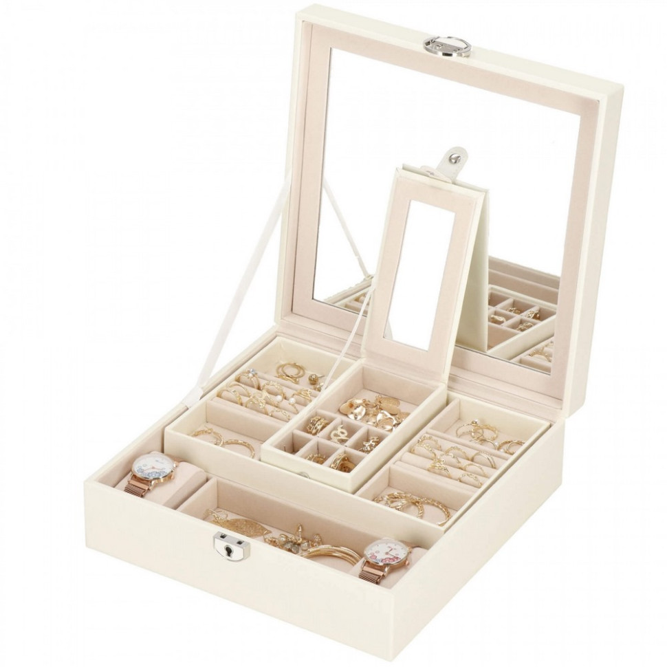 Шкатулка для украшений Springos HA1079, 25 x 25 x 8.5 см