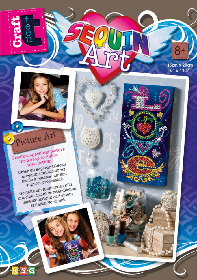 Набор для творчества Sequin Art PICTURE ART Craft Teen Love SA1420