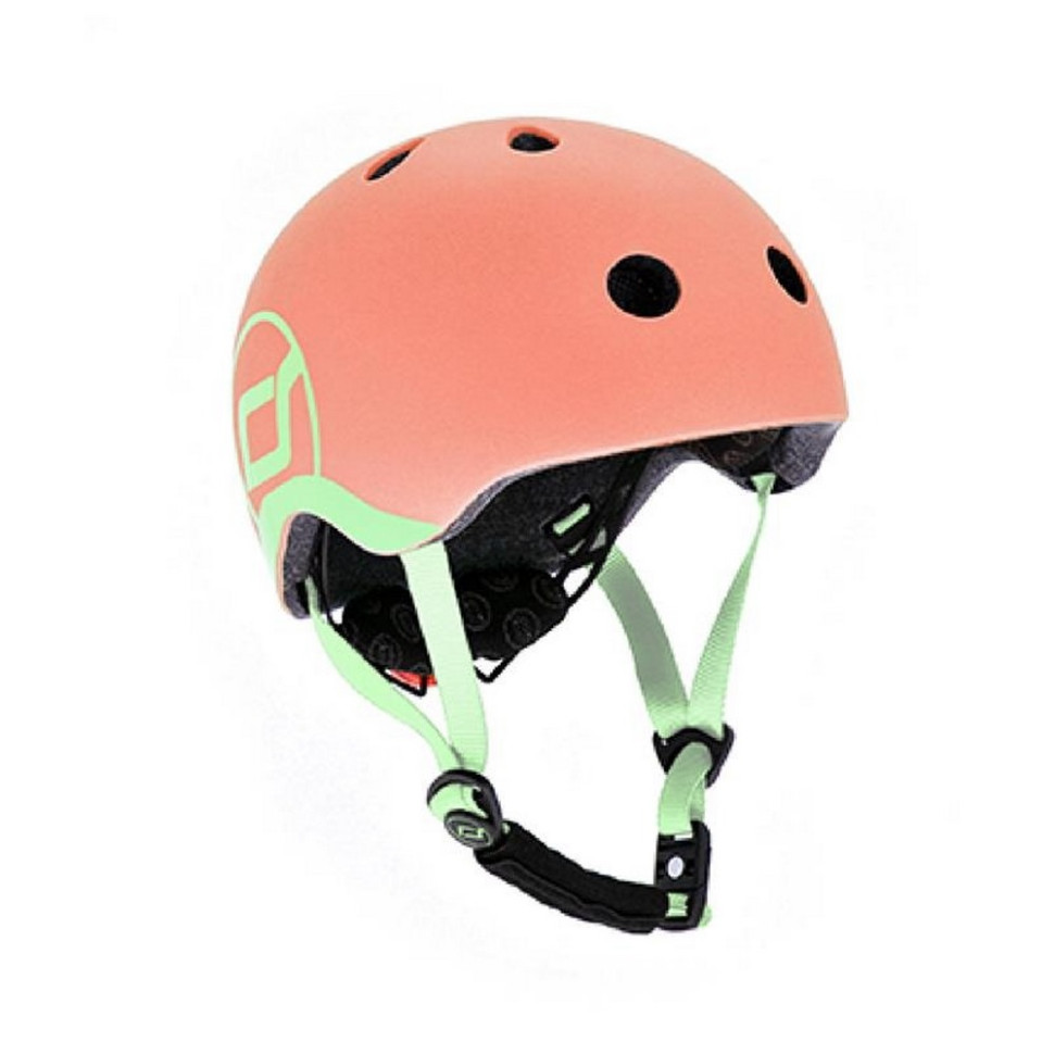 Шолом захисний дитячий Scoot and Ride SR-190605-PEACH, персик, з ліхтариком, 51-53 см
