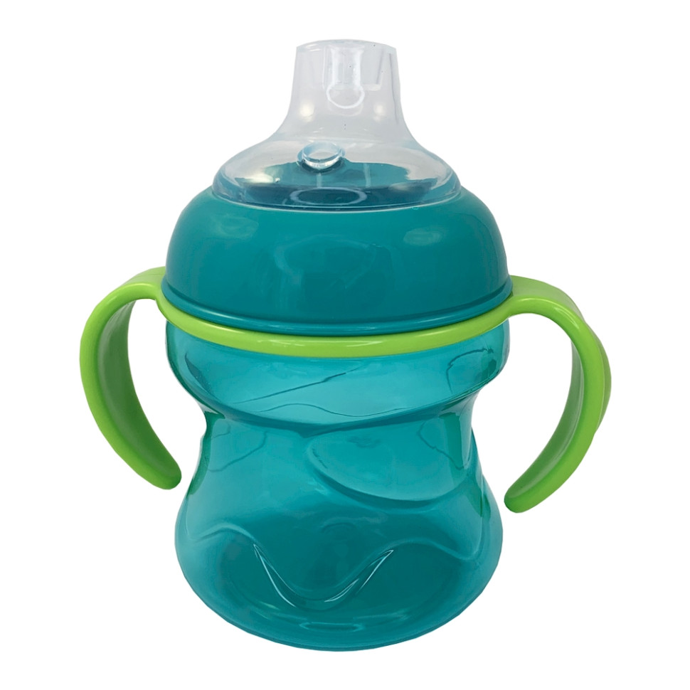 Поїльник з силіконовим носиком Mega Zayka MGZ-0304(Turquoise) 200 мл