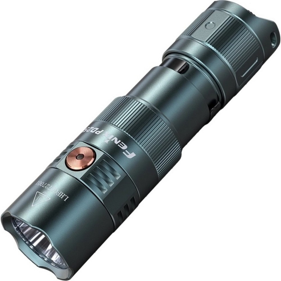 Карманный фонарь Fenix ​​PD25RSG ручной, зеленый оттенок 800 люмен.