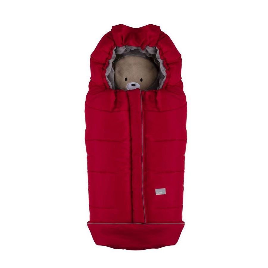 Зимний конверт NUVITA 9605 СUCCIOLI JUNIOR красный/мишка/серый NV9605CUCCIOLOJRRED