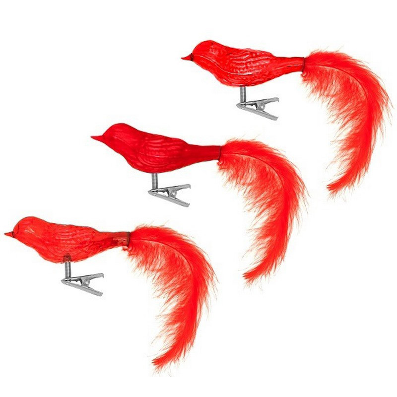 Прикраса декоративна Пташка House of Seasons 8718861625431, 3 штуки