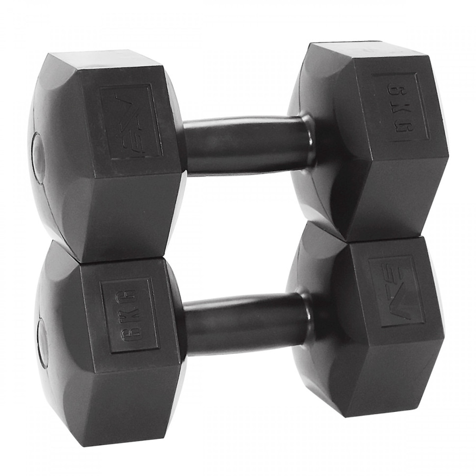 Гантели литые SportVida SV-HK0222, 2 x 6 кг 