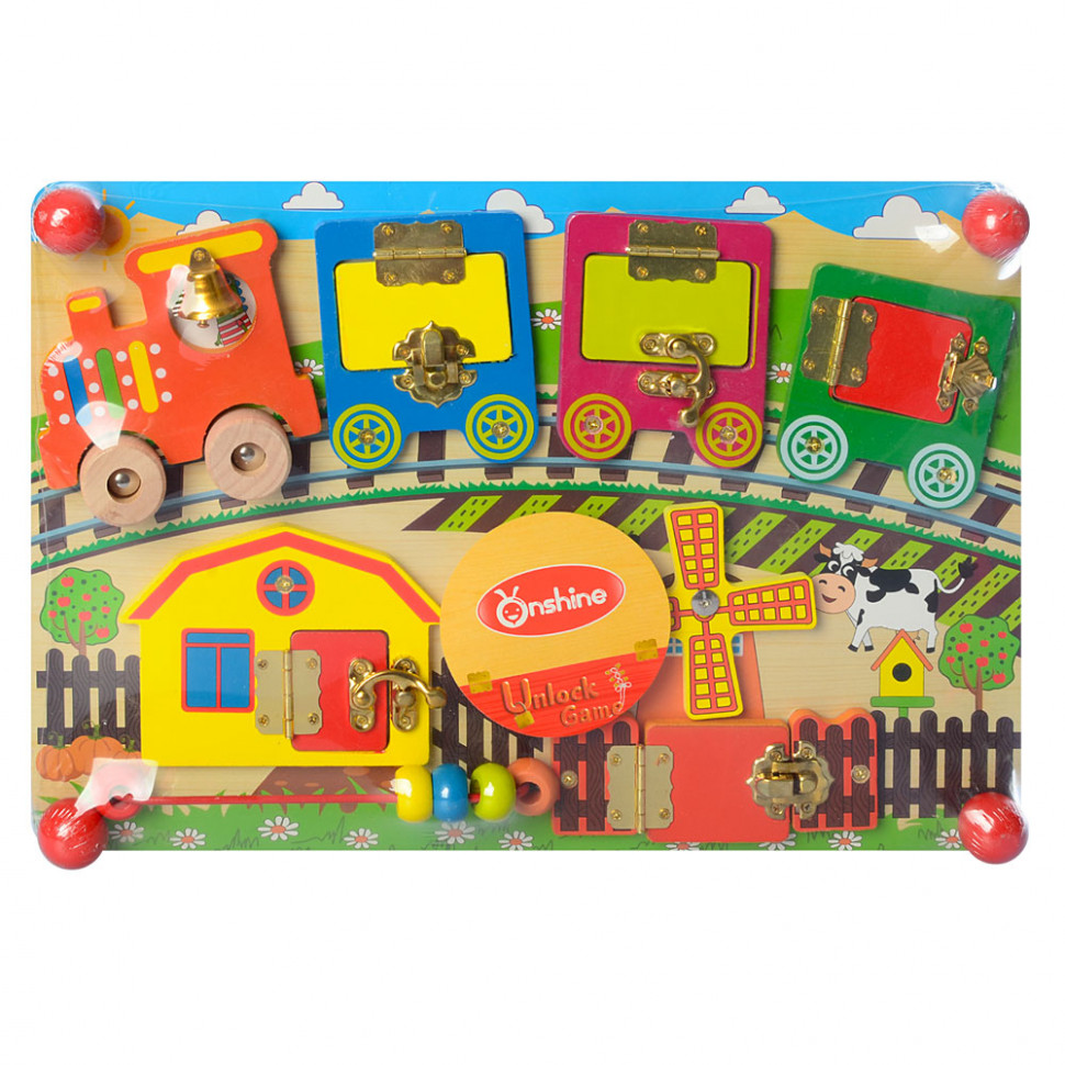 Деревянная игрушка Бизиборд MD 2054-1-2-3