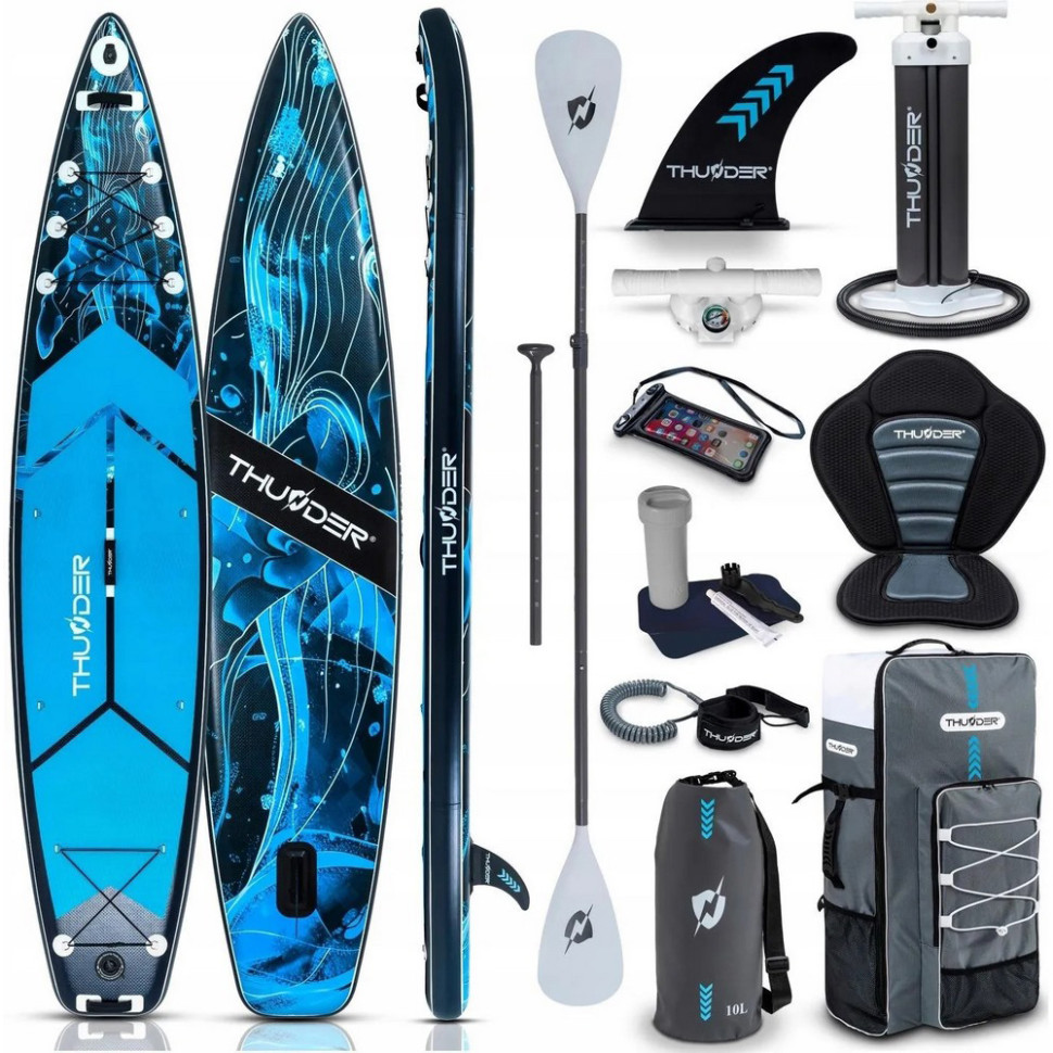 Надувная SUP доска (Сапборд) Thunder BLUET 365 х 75 см