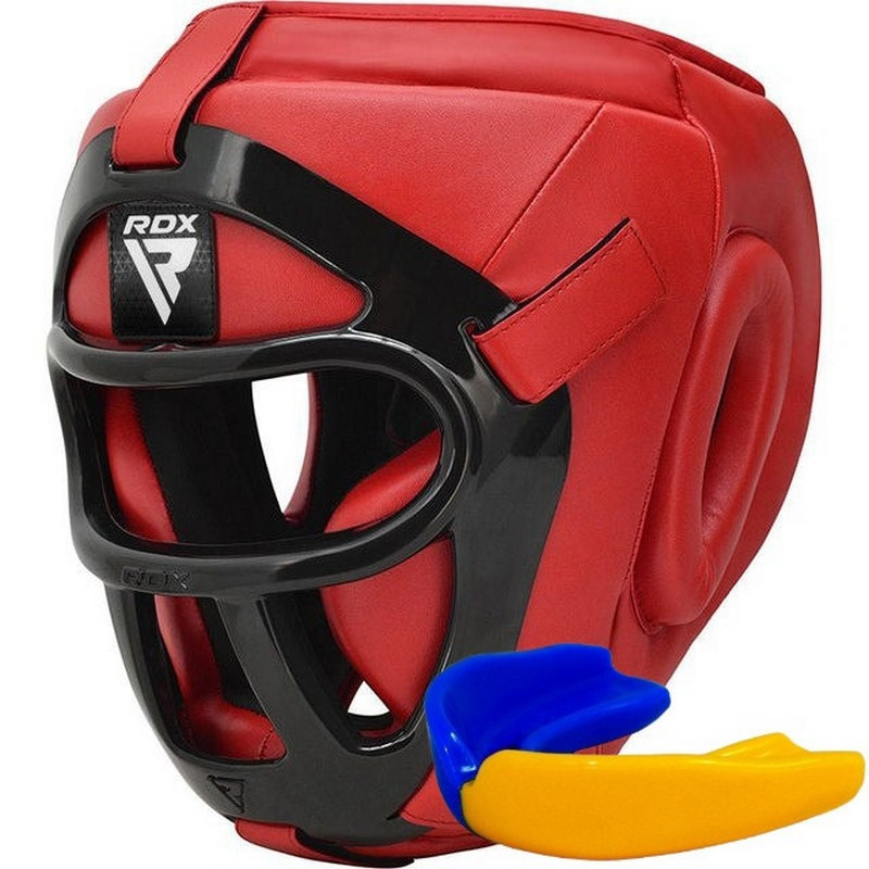 Боксерський шолом T1 Grill Full RDX Inc Limited HGR-T1FR-XL Red, XL (капа в комплекті)