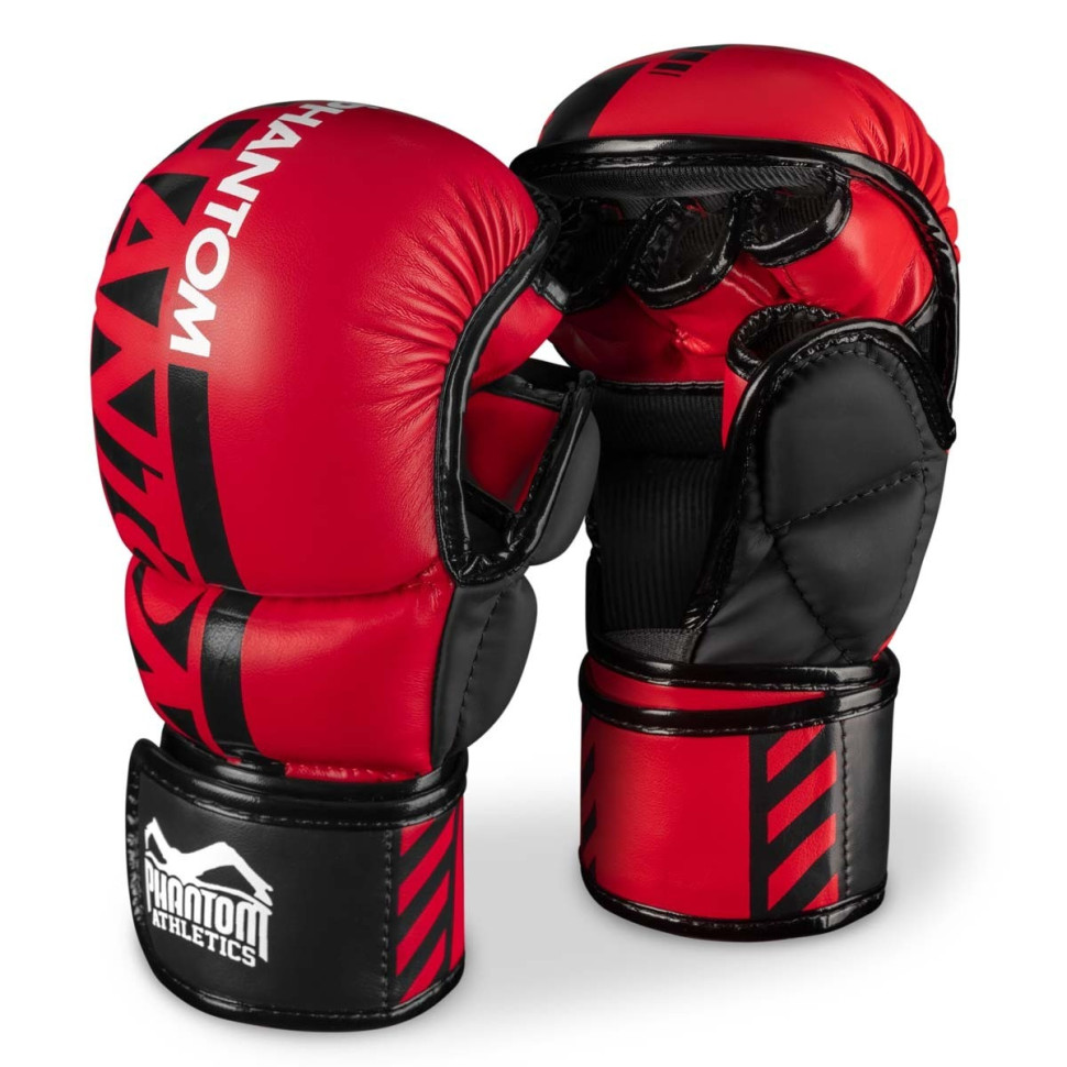 Рукавиці для ММА APEX Phantom PHMMAG2728-SM Red, S/M (капа в подарунок)