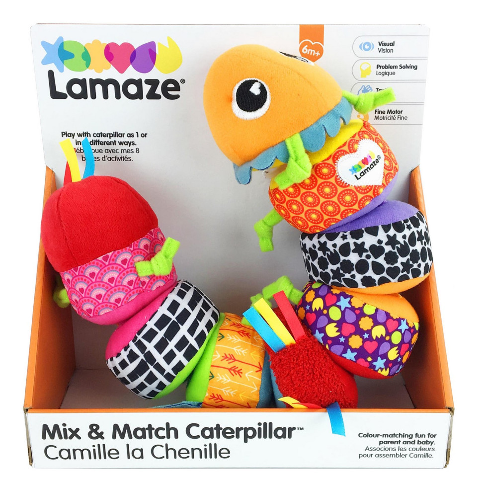 Мягкая игрушка Собери гусеничку Lamaze L27244 длина 40 см