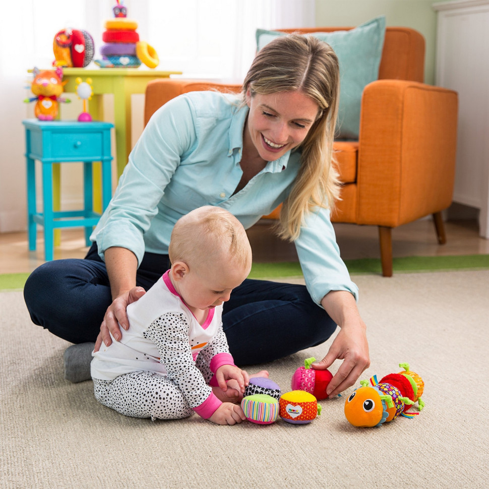 Мягкая игрушка Собери гусеничку Lamaze L27244 длина 40 см