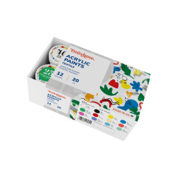 Акриловая текстильная краска Набор 4201 Brushme AP4201, 12 цветов