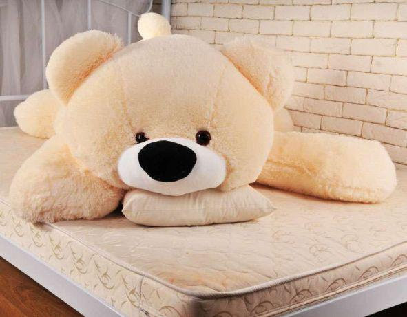 Мягкая игрушка Alina Toys большой мишка Умка 180 см персиковый 5784632ALN