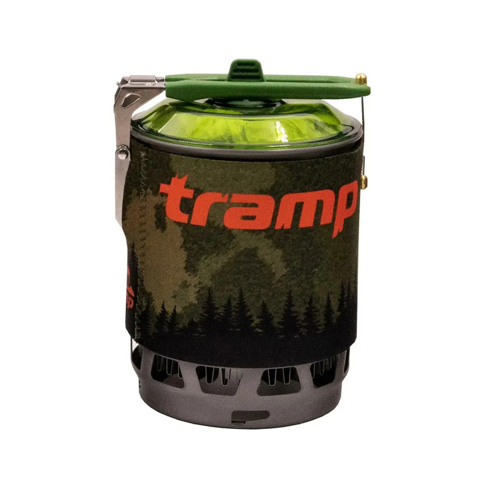 Система для приготовления пищи и газовый баллон 230 грамм Tramp UTRG-115-olive+UTRG-003