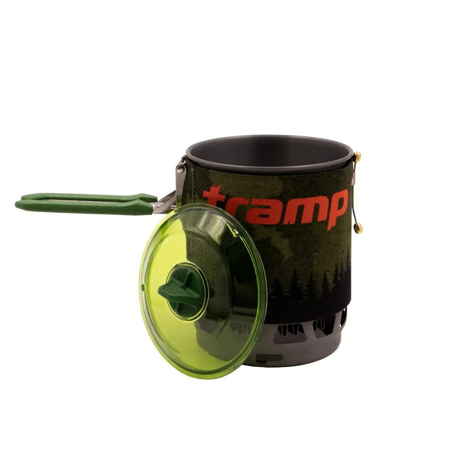 Система для приготовления пищи и газовый баллон 230 грамм Tramp UTRG-115-olive+UTRG-003