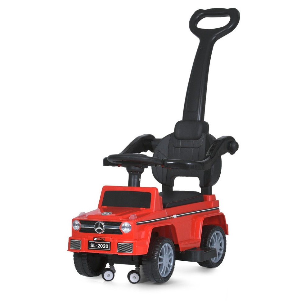 Дитяча каталка-толокар Bambi Racer M 5043L-3 червоний, з батьківською ручкою