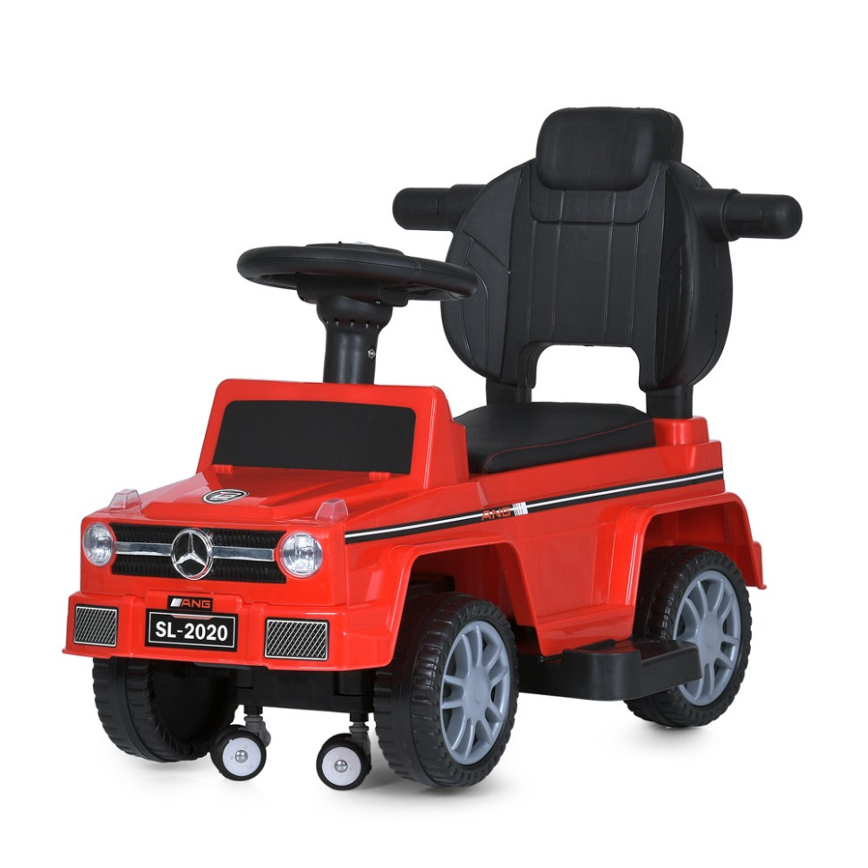 Дитяча каталка-толокар Bambi Racer M 5043L-3 червоний, з батьківською ручкою
