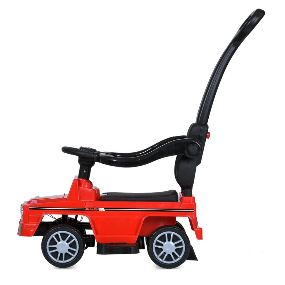 Дитяча каталка-толокар Bambi Racer M 5043L-3 червоний, з батьківською ручкою