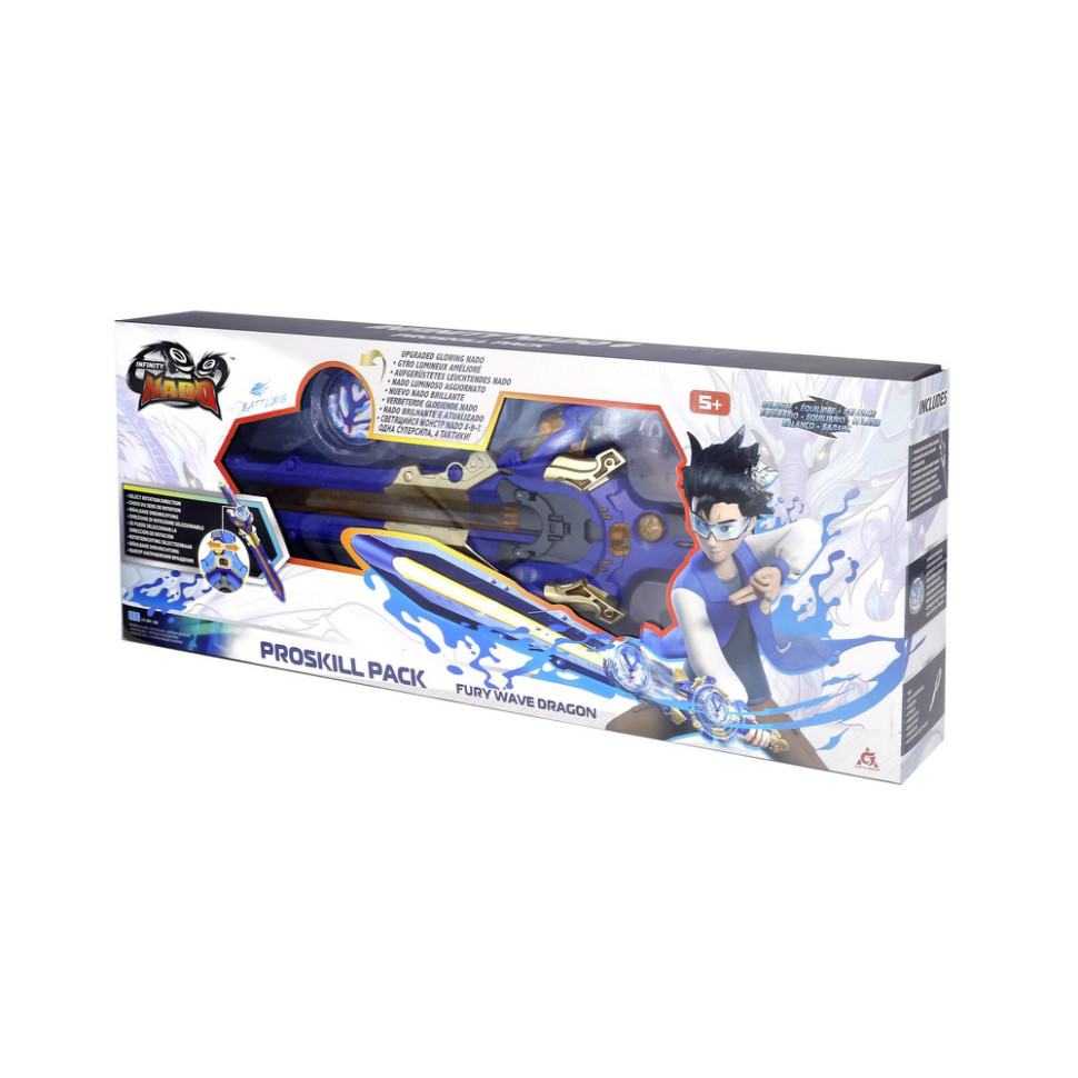 Ігровий набір із дзиґою VI Proskill Pack Лютий Дракон (Fury Wave Dragon) Infinity Nado EU654211