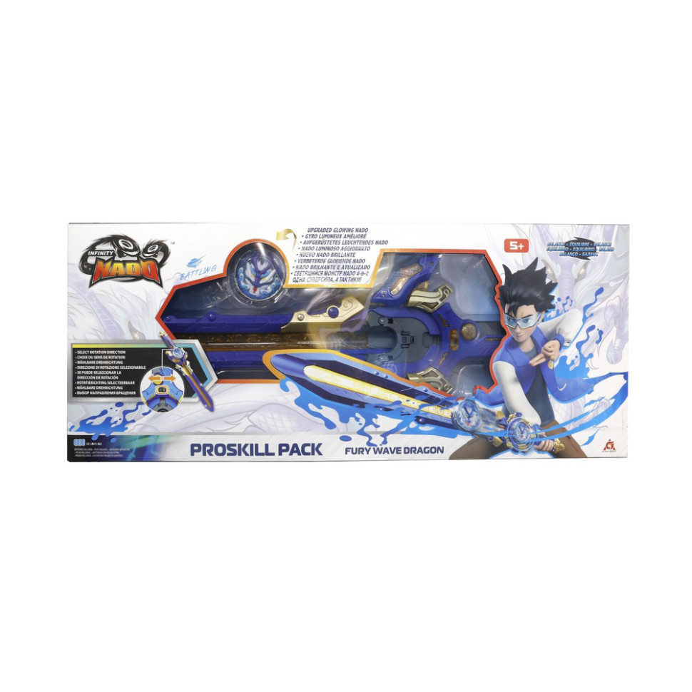Ігровий набір із дзиґою VI Proskill Pack Лютий Дракон (Fury Wave Dragon) Infinity Nado EU654211