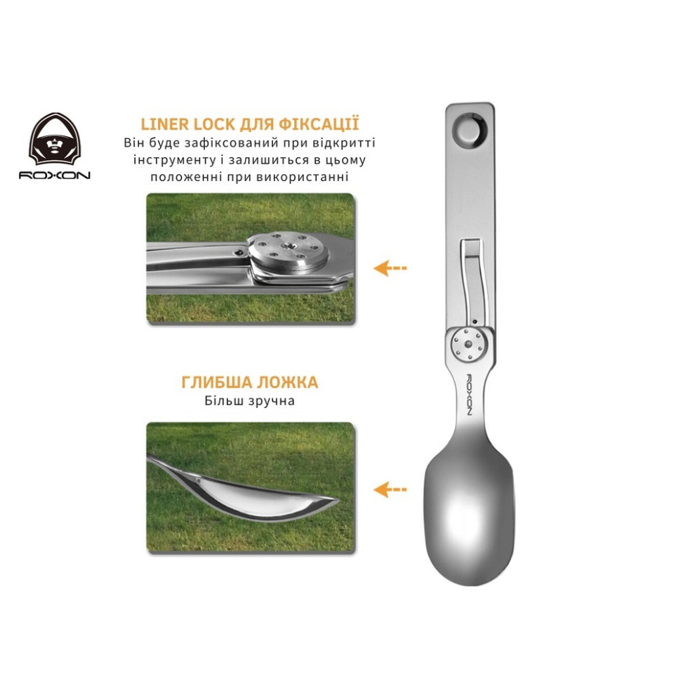 Набір столових приборів C2 2 in1 Roxon RoxC2 ложка, виделка