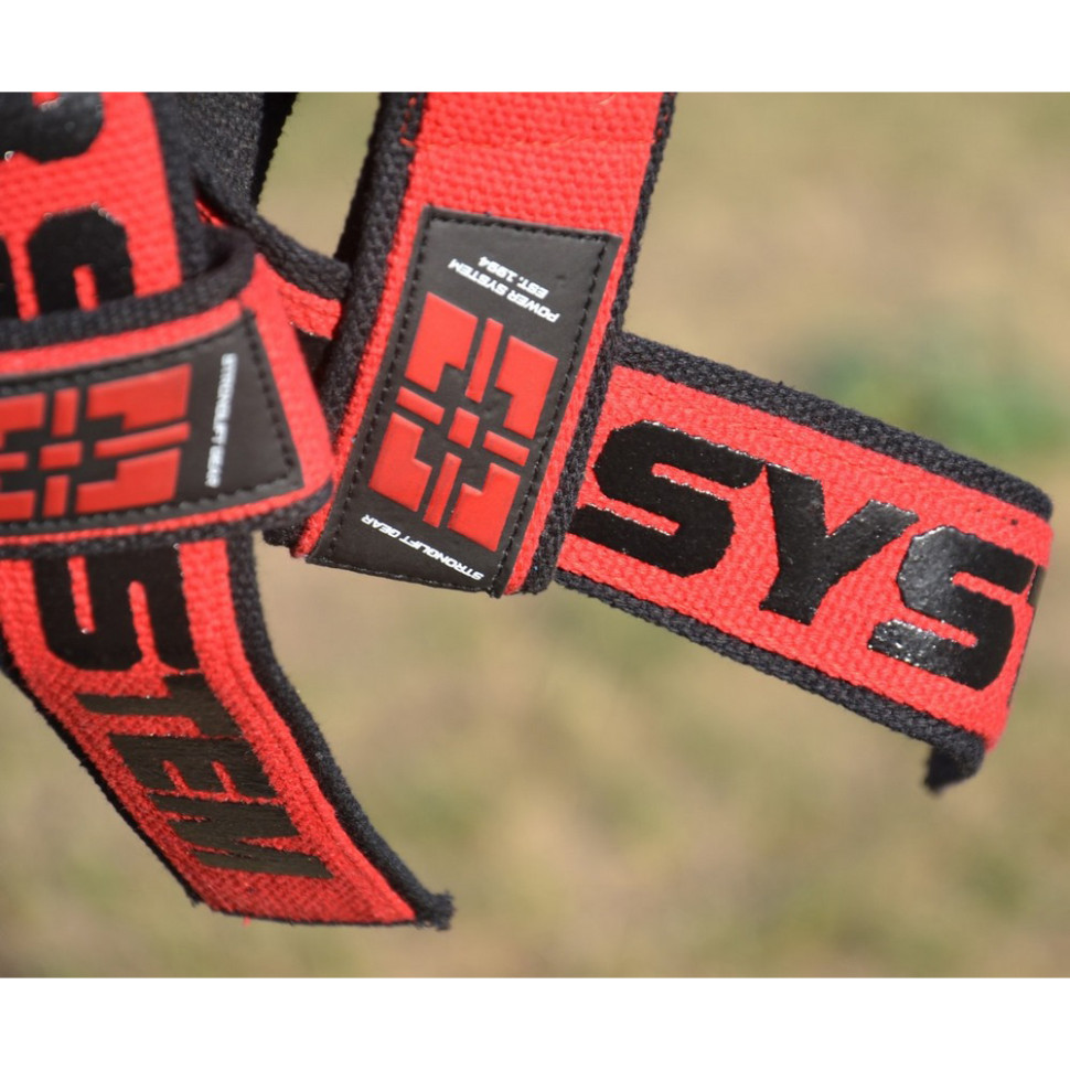 Лямки для тяги Lifting Straps Duplex Power System 3401RD-0 Black/Red