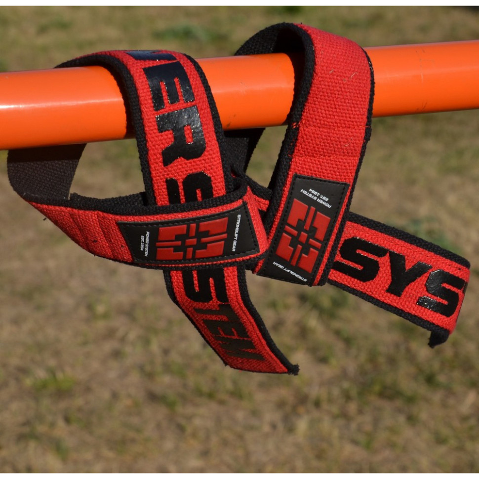 Лямки для тяги Lifting Straps Duplex Power System 3401RD-0 Black/Red