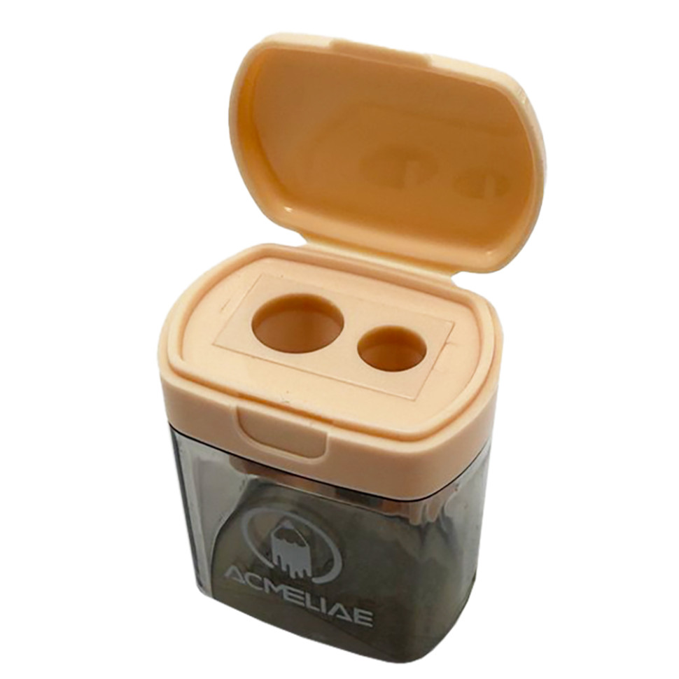 Точилка подвійна для олівців Acmeliae Bambi SP-001(Beige)